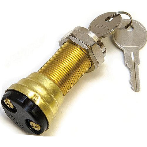 Ignition Starter Switch, 1-1/8" 2-Position OFF/IGNITION