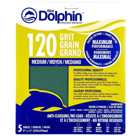 Pro Grade Dry Sandpaper Sheets (5-Pack)