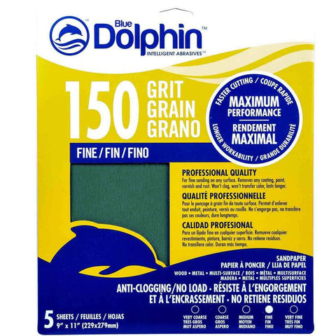 Pro Grade Dry Sandpaper Sheets (5-Pack)