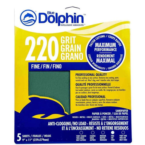 Pro Grade Dry Sandpaper Sheets (5-Pack)