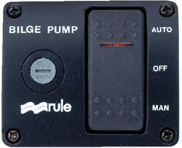 3-WAY LIGHTED ROCKER PANEL BILGE SWITCH