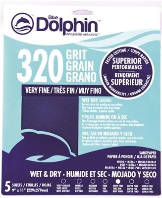 Pro Grade Wet/Dry Sandpaper Sheets (5-Pack)