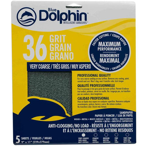 Pro Grade Dry Sandpaper Sheets (5-Pack)