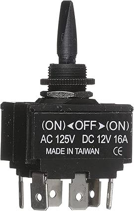 Toggle Switch, 3-Position ON/OFF/(Momentary ON)