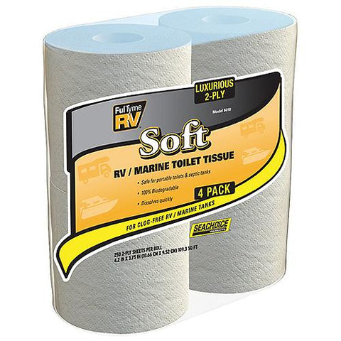 BIODEGRADABLE 2-PLY RV & MARINE TOILET PAPER 4/PACK