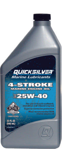 Quicksilver 25W-40 4-Stroke Engine Oil