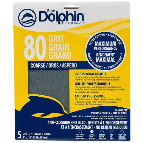 Pro Grade Dry Sandpaper Sheets (5-Pack)