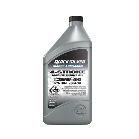 Quicksilver 25W-40 Synthetic Blend 4-Stroke Engine Oil