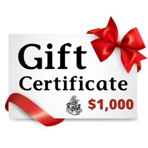 Marine Mate Gift Certificate's