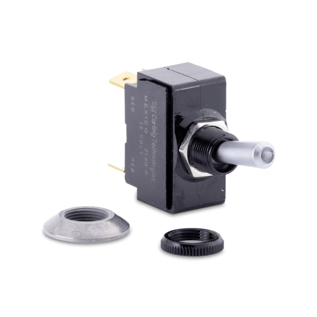Universal SPST Tip-Lit Illuminated Toggle Switch [Momentary ON/OFF ...