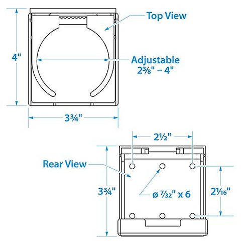 FOLDING ADJUSTABLE DRINK HOLDER