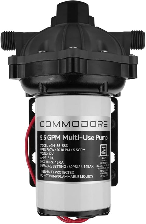 Commodore 5.5 GPM Water Pump - 12V [CM-55-55D]