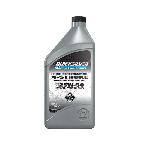Quicksilver 25W-50 High-Performance Synthetic 4-Stroke Engine Oil