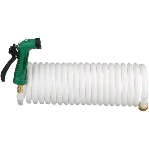 COILED WASH-DOWN HOSE W/ SPRAYER 25'
