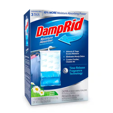 Damprid Hanging Moisture Absorber, Fresh Scent, 15.4 oz. 3/pk